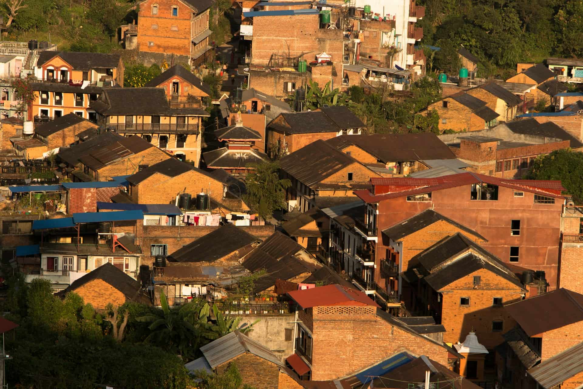 Bandipur Village: Sunlit Traditional Houses