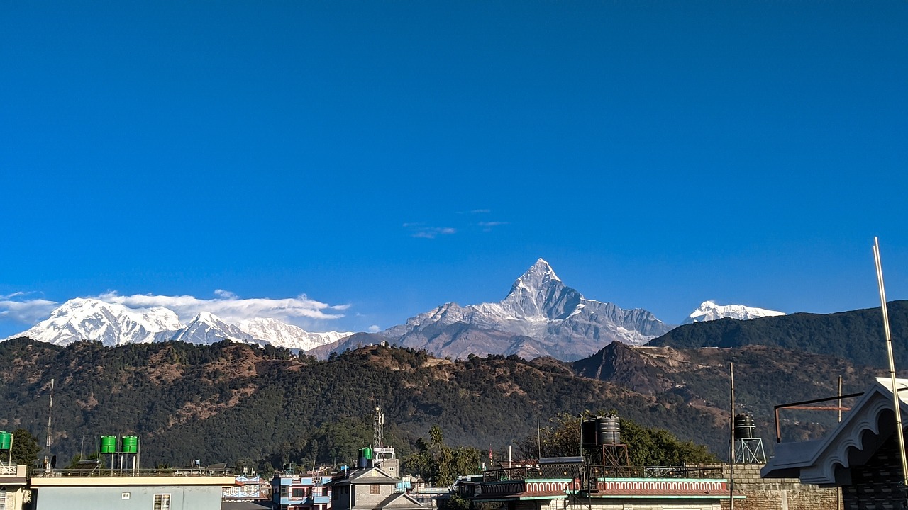 Pokhara View with Majestic Machhapuchhre