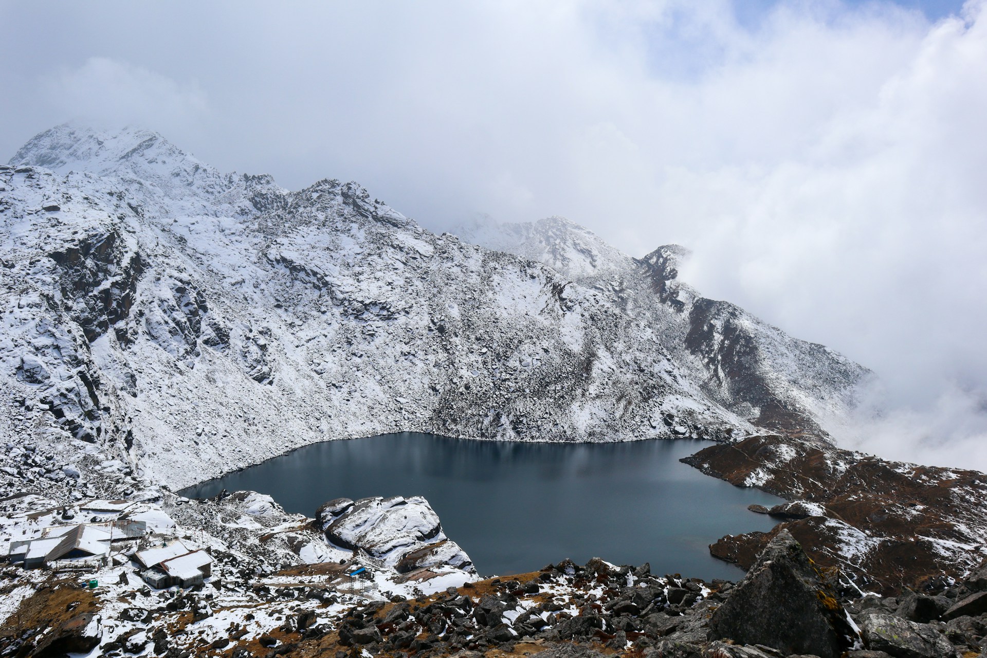 Snowy Gosaikunda Lake | Winter Trekking in Langtang, Nepal