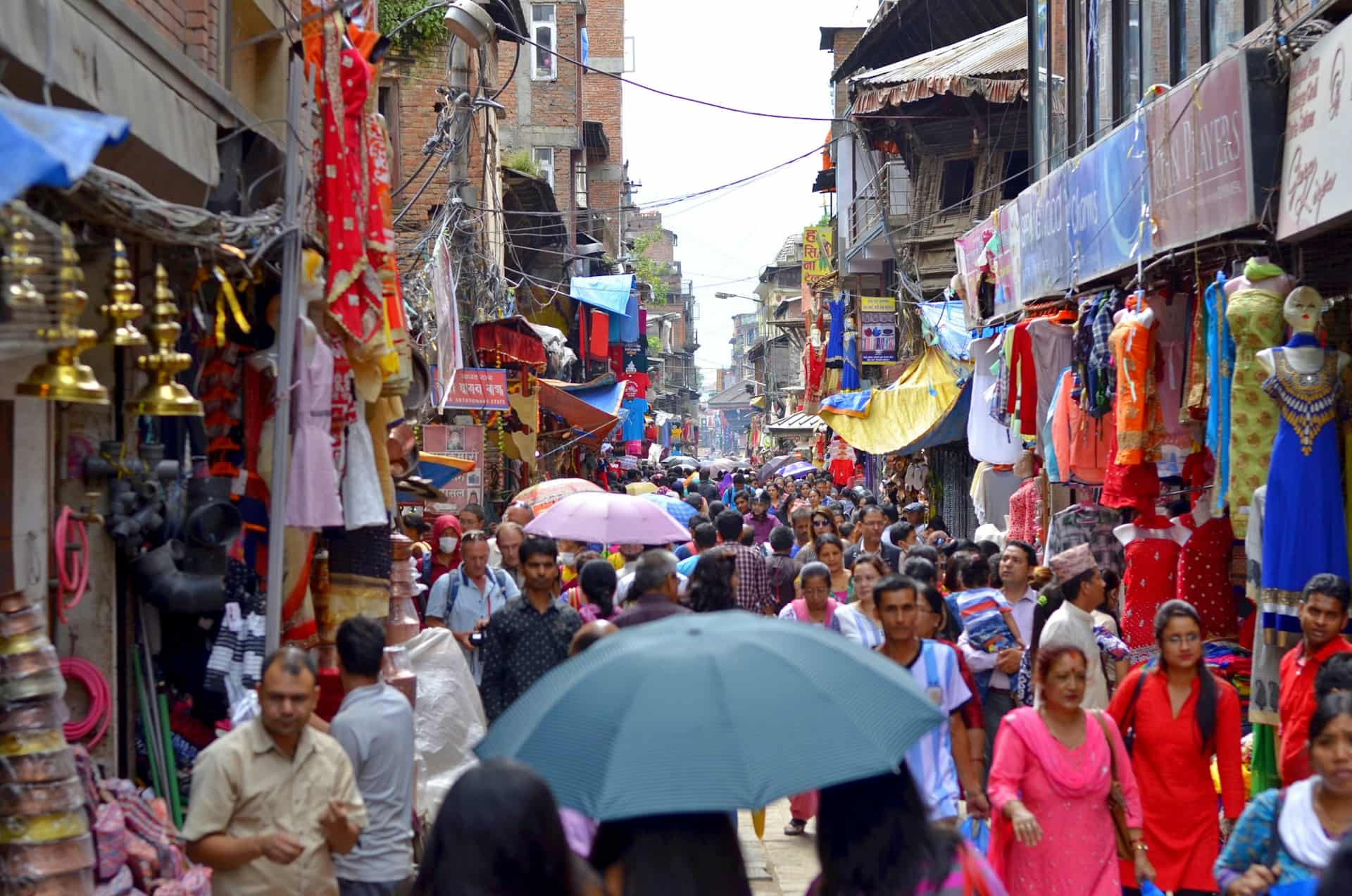 Shopping street Kathmandu