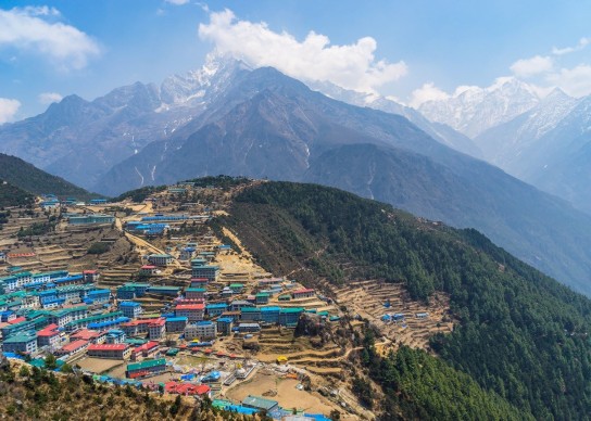 Scenic View of Namche Bazaar