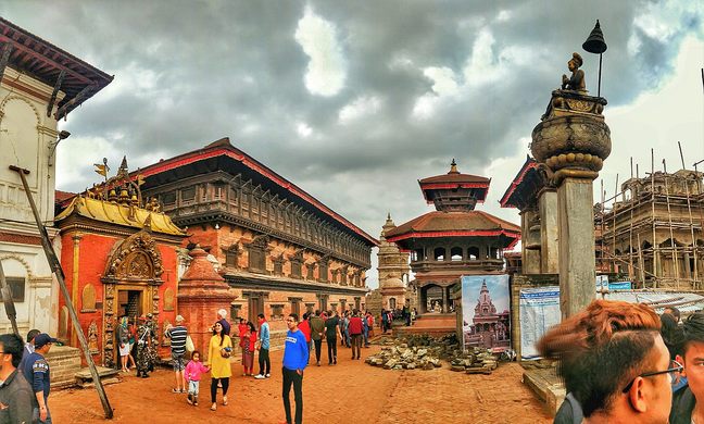 View of Bhaktapur Durbar Square