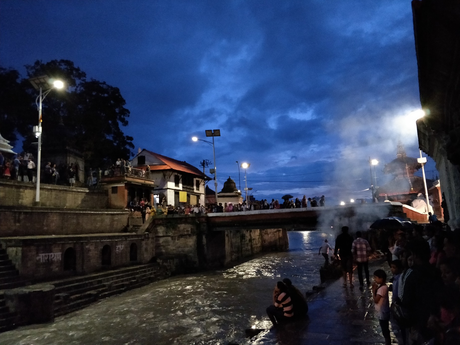 Pashupatinath Temple Aarati at Night