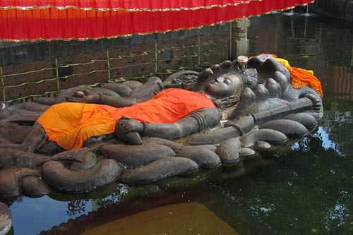 The Budhanilkantha Temple in Nepal