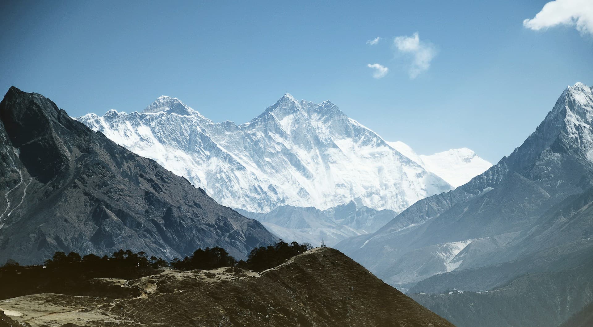 Mountains in Himalaya Nepal